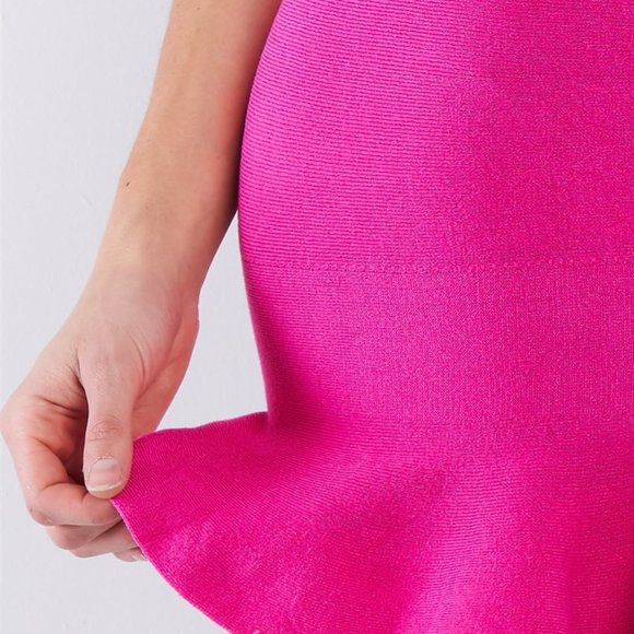 Fringe Fushia Mermaid Skirt - Picture 2 of 3